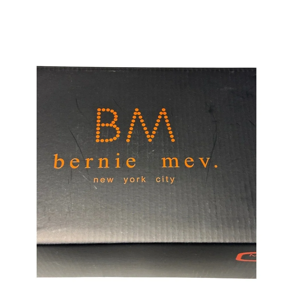 Bernie Mev New York Womens Metallic Pewter Perforated Slip On Sneakers‎ Size 36